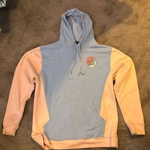 Blue and pink Santa Cruz sweatshirt